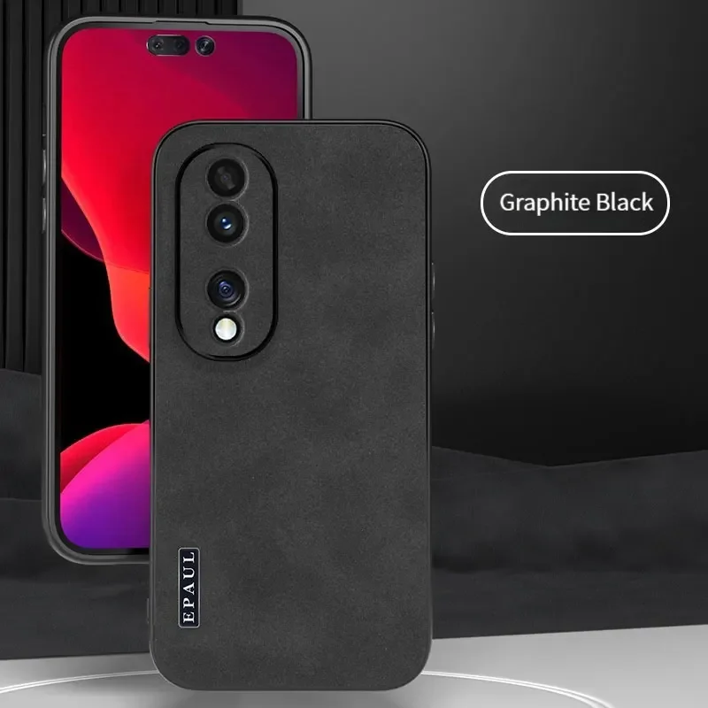 Étui en cuir élégant pour Huawei Honor 90 80 GT 70 60 SE Pro Plus Magic 5 4 X50i Play 7T 40 30 - Coque de téléphone en peau de mouton_voghion.com