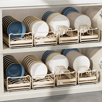 Armadietto estraibile Portaoggetti per piatti Piatto in acciaio inossidabile Supporto per supporto di scarico Cassetto da cucina Organizzatore per cestini per ciotole incorporato 1