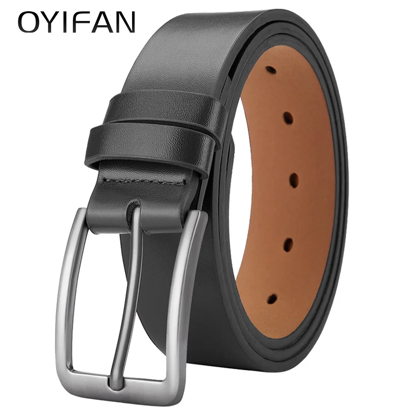 Männer PU Leder Legierung Pin Quadratische Schnalle Gürtel BusinessLeisure Gürtel Mode Schwarz Kaffee Braun Gürtel für Männer Jeans gürtel – Detail 9