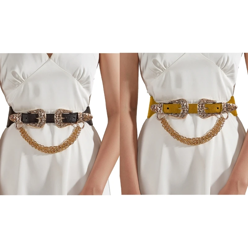 

Tassels Chain Waist Belt Underbust Waist Shaping Belt Dress Girdle Waist Decors