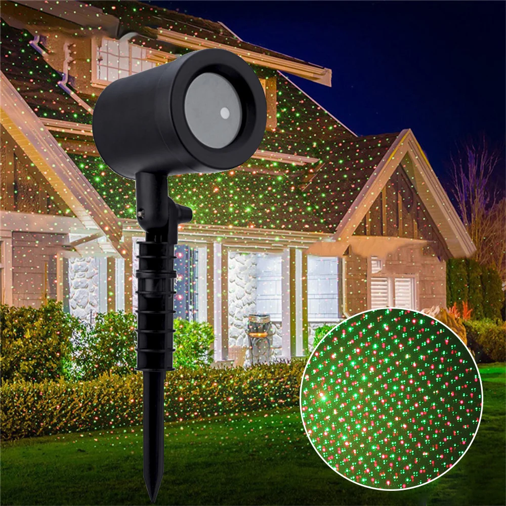 New Moving Sky Star Laser Projector Outdoor Waterproof Landscape Lighting Christmas Party Led