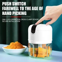 Mélangeurs multifonctionnels électrique ménage ail Masher hachoir à viande bébé aliments supplémentaires remuant l'ail légumes hachoir 2