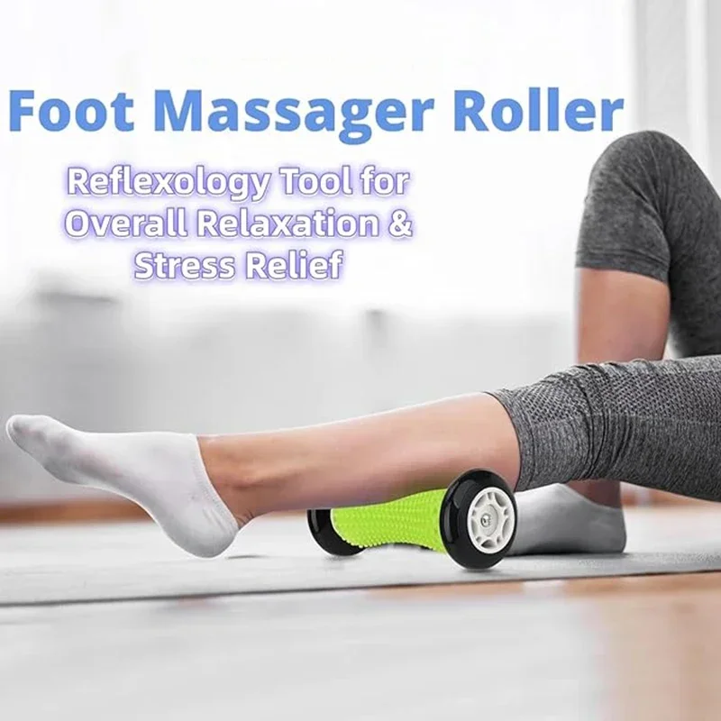 Manual Massage Roller for Full Body Relaxation Blue Pink