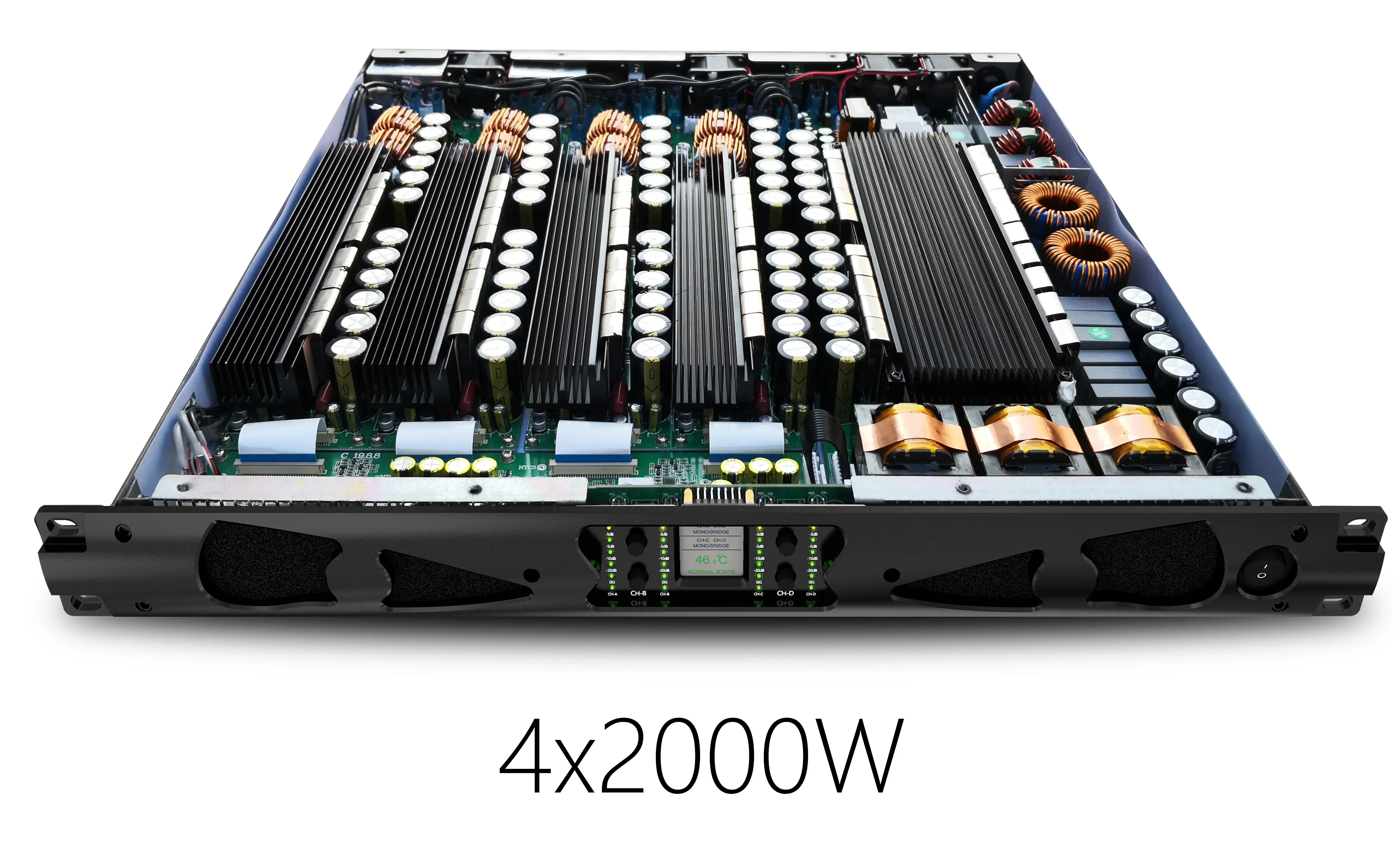 전문가용 디지털 파워 앰프, 오디오 시스템, 클래스 D 사운드, 1U 스피커, 3000 W, X4, 8ohm, 신제품