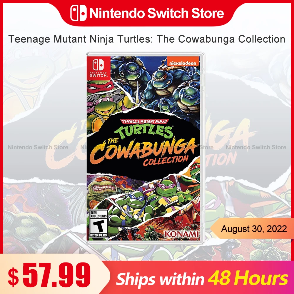Teenage Mutant Ninja Turtles : The Cowabunga Collection Nintendo Switch Game Deals Action Fighting Genere For Switch Oled Lite