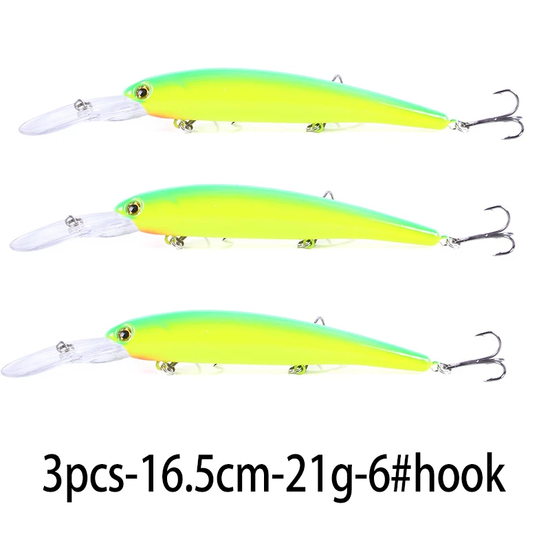 Deep Diving Minnow Wobbler Lure - Premium Fishing Bait for Bass, Pike, Walleye, and Perch
