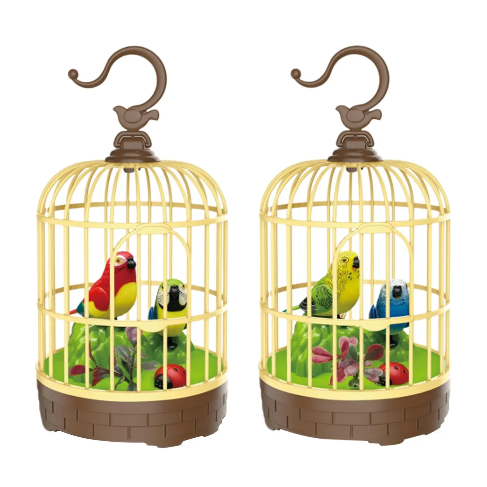 Singing&Chirping Bird In Cage Realistic Sounds&MovementsSinging Chirping Bird Toy In Cage Realistic Sounds Movements Activated 4