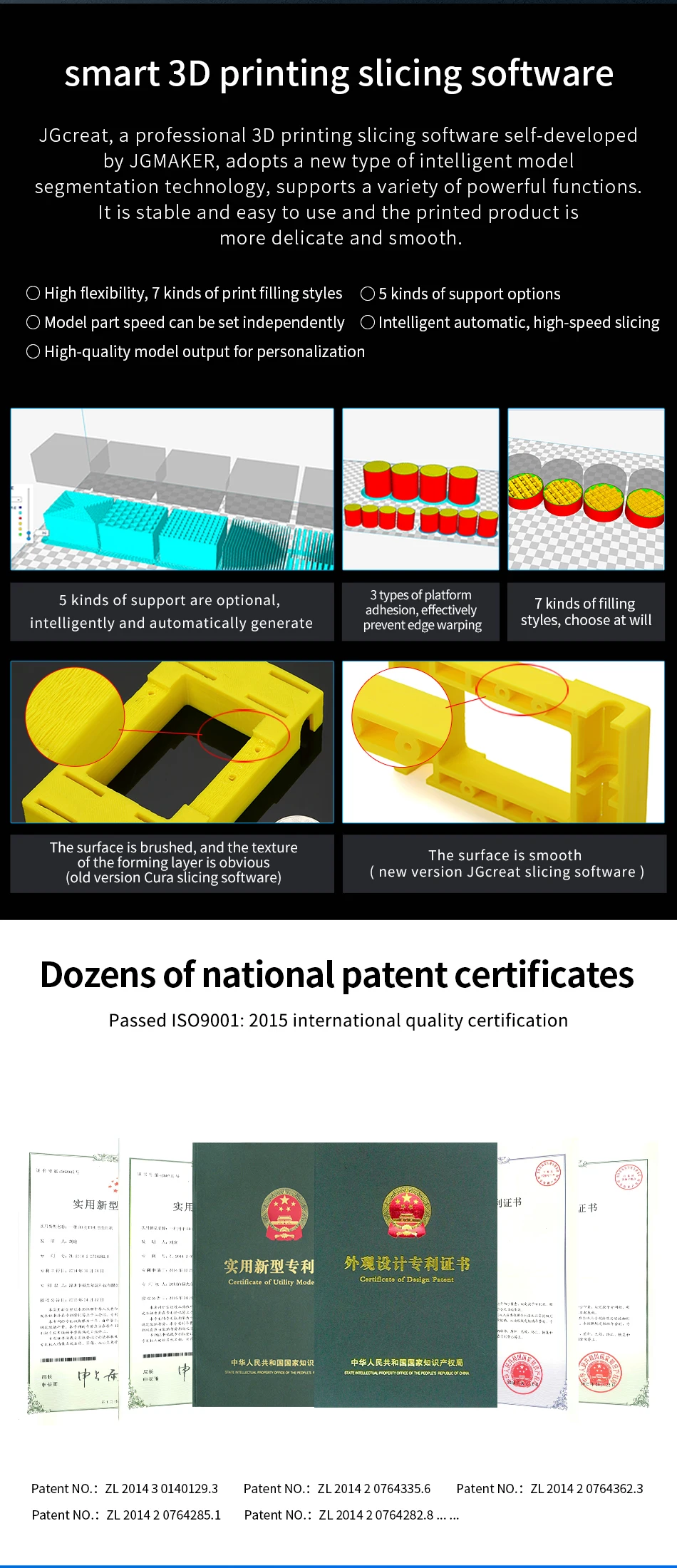 S1a1358dc3fcd40b9ab3fc2725b254177e JG MAKER A9 Pro Przemysłowa drukarka 3D Duża objętość wydruku 500x400x600mm Automatyczne poziomowanie łóżka Marka Zasilacz Kolej