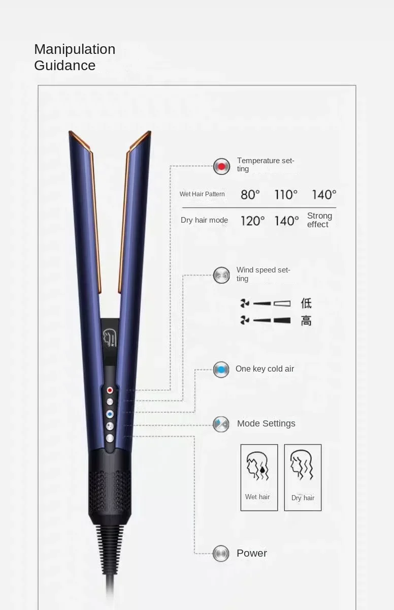 HT01 Christmas Gift Wet and Dry Multi-function Household Hair Straightener Escova Alisadora Spazzola Capelli فرشة شعر  Hot Brush 6