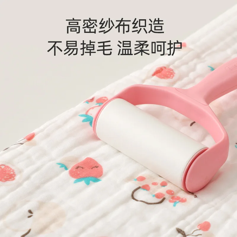 Six layer high-density newborn wrap blanket children's blanket pure cotton children's bath towel absorbent baby gauze blanket cotton blanket baby blanket