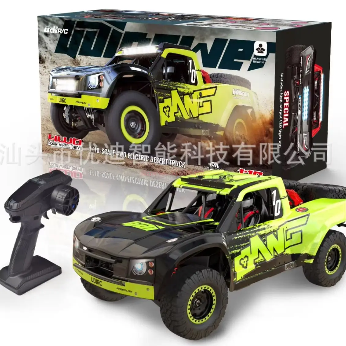 Udir/C Ud1002 80km/H 1:10 2.4g Desert Off-Road Rc Truck 120a Water-Proof Esc Brushless Motor Rc Car Model Buggy Boys' Toys 5