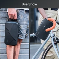 TELESIN Waterproof Carrying Adjustable Space Bag PU for GoPro Hero 13 12 11 10 9 8 7 6 Insta360 Osmo Action Accessories Bag 5