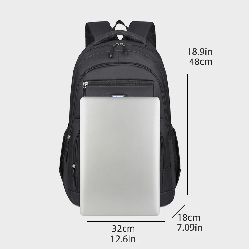 16 inch lightweight travel laptop backpack, large capacity portable backpack, adjustable strap, business backpack