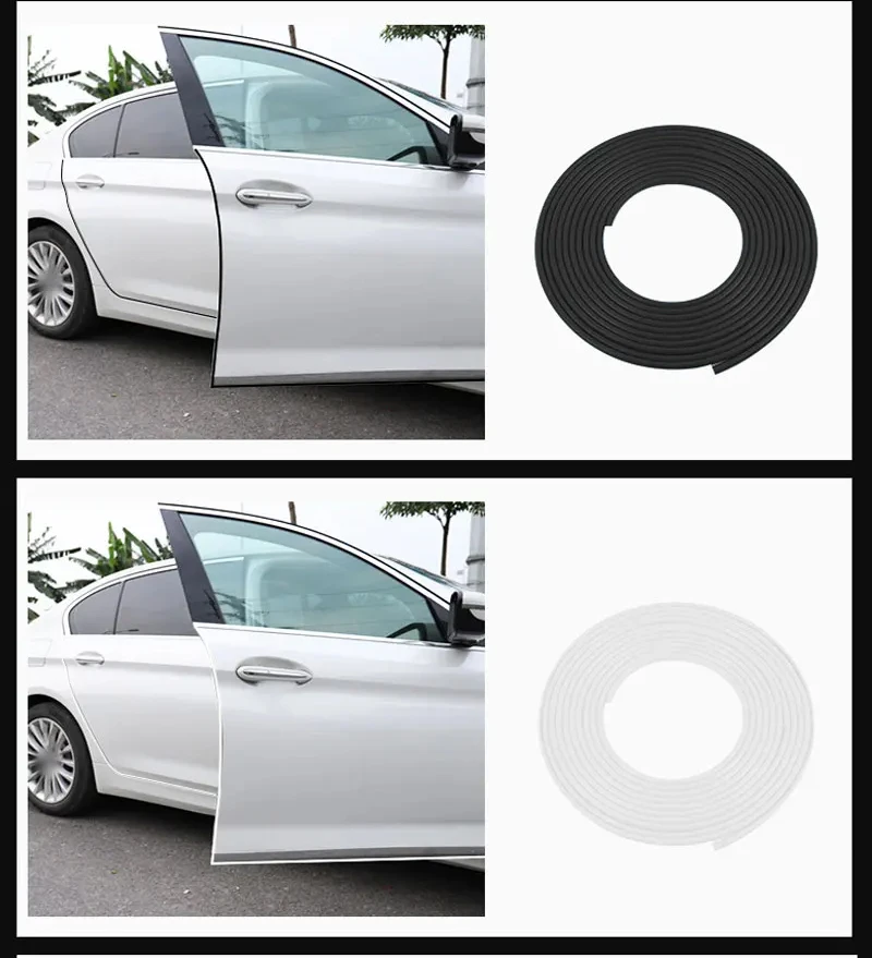 Auto Tür Anti Kollision Streifen Universal U Typ Auto Tür Schutz Kantenschutz Trim Styling Moulding Streifen Gummi Scratch Bumber – Detail 13