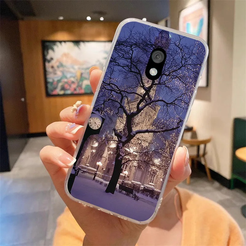 Christmas-Themed Clear Soft Silicone TPU Phone Cover