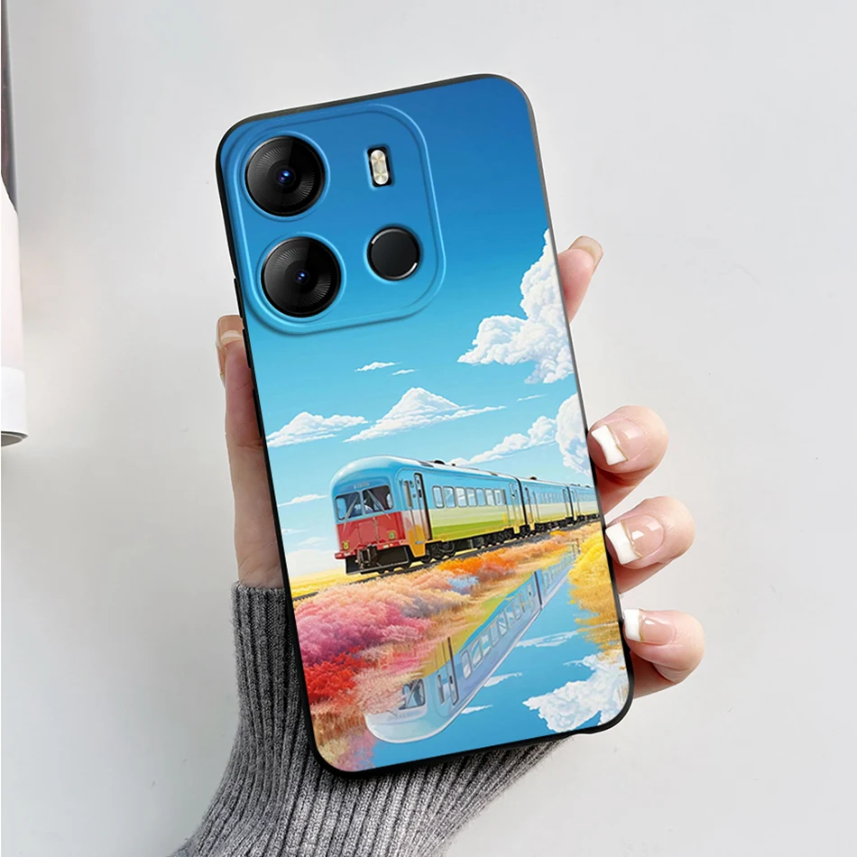 Luxury Marble Soft Silicone Phone Case - Tecno Pop 7 Series