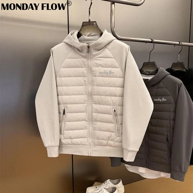 Monday Flow Down Jacket Men Women Golf Clothing Loose Coats Couple Golf Coat Casual Sport Korea White Duck Down Wear women golf wear
