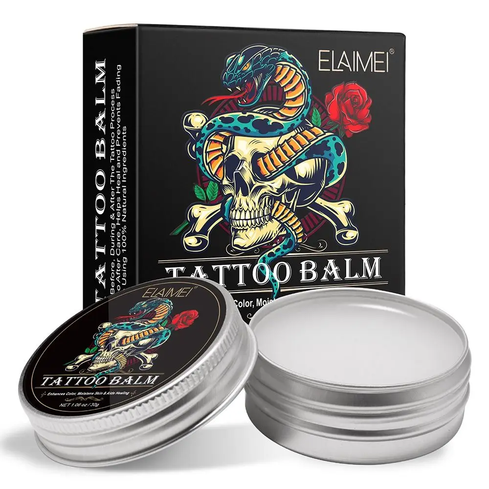 

1PC Tattoo Aftercare Butter Balm Moisturizer Healing Brightener For Color Enhance Natural Organic Tattoo Repair Nursing Cream