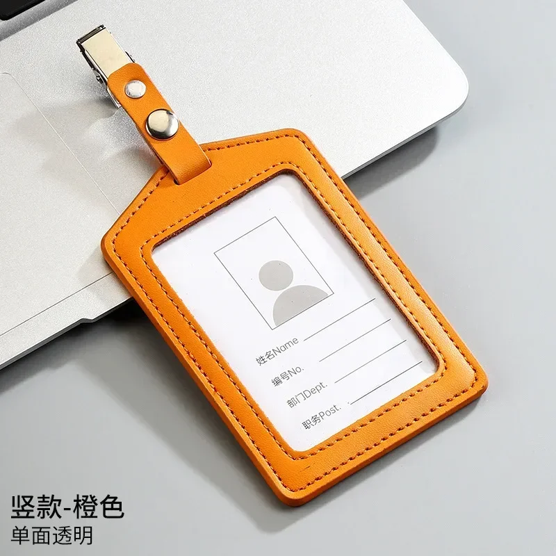 Premium Genuine Leather ID & Credit Card Holder – Versatile Badge & Card Case
