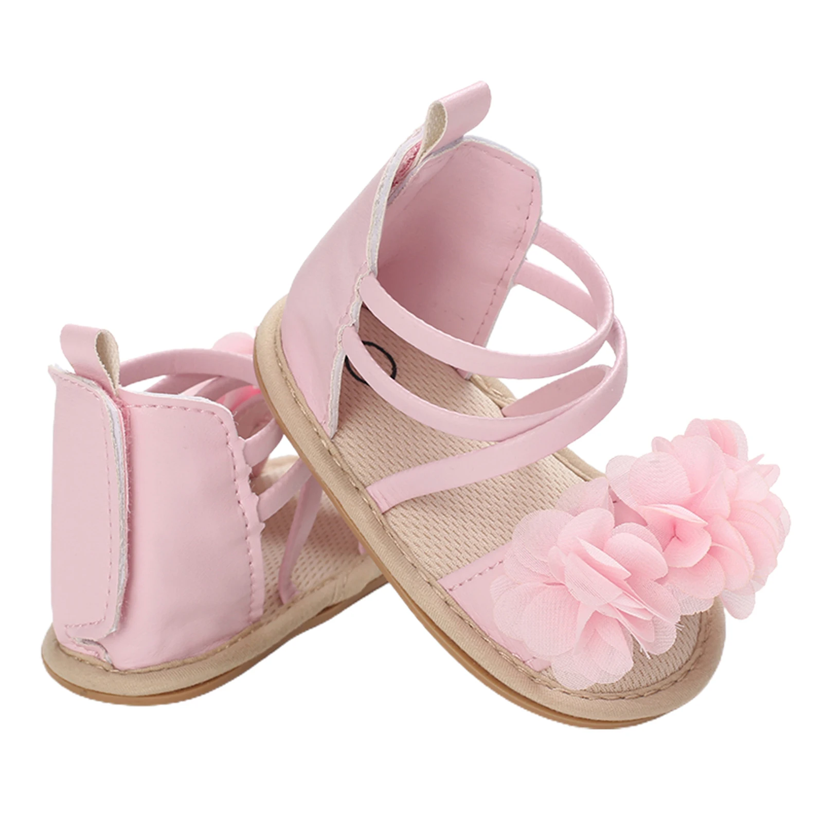 Kids Sandals Baby Sandals -04-12 Lioraitiin 0-18M Infant Baby Girls Casual Sandals Flower Patchwork Bandage Soft Sole Non-Slip Princess Flat Shoes