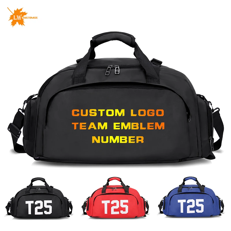 Fitness bag football backpack swimming taekwondo waterproof backpack luggage bag printed pattern