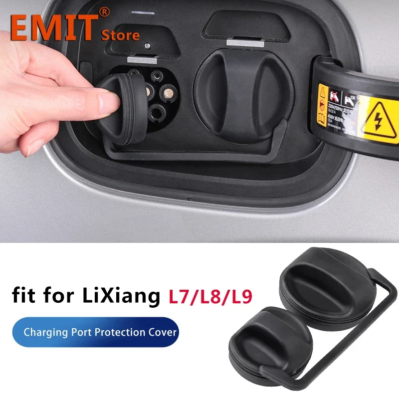 

Защитный чехол для зарядного порта для LIXIANG L9 L8 L7 2023, Внешнее украшение автомобиля для Li, автомобильные аксессуары, водонепроницаемые, защита от потери