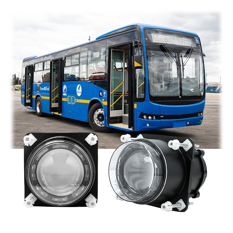 Automotive Lighting 90mm 3.5 Inch Led Bus Headlamp for City Bus Trucks 25W High Beam Led Head Light