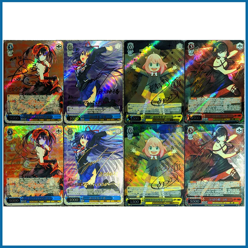 

Anime Weiss Schwarz DIY ACG Boys Play Toys Collectible Cards Christmas Birthday Gifts Tokisaki Kurumi Yor Forger Yatogami Tohka