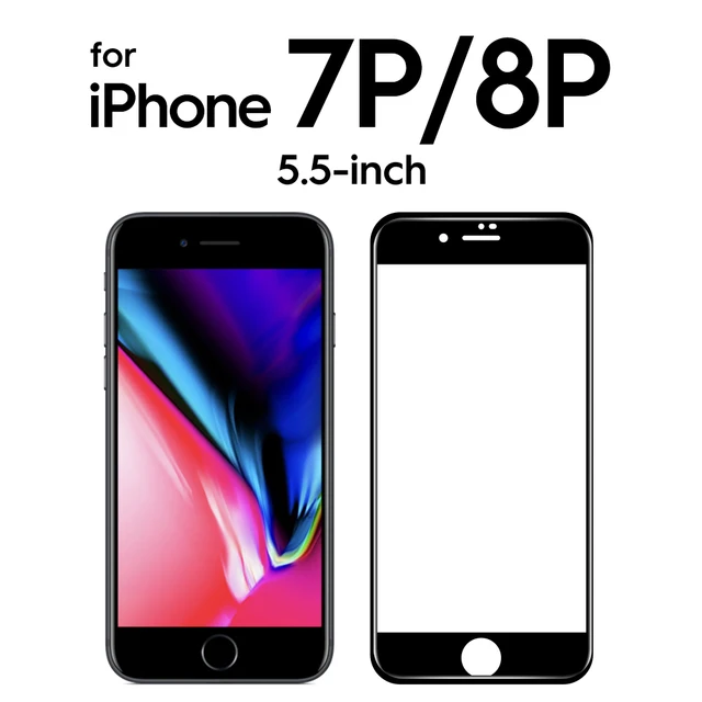 SmartDevil 2 Pcs for iPhone 11 Full Cover Tempered Glass for iPhone 13 Pro Max 12 mini 7 8 X XS XR SE 3 2020 Screen Protector HD Black iPhone 7P 8P