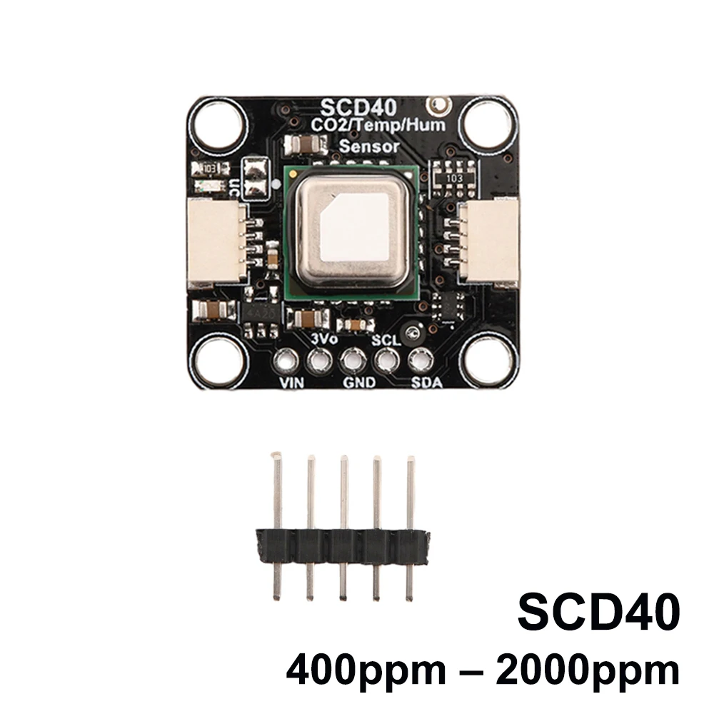 

SCD40 gas sensor module detects CO2, carbon dioxide, temperature and humidity in one sensor I2C communication sensor board