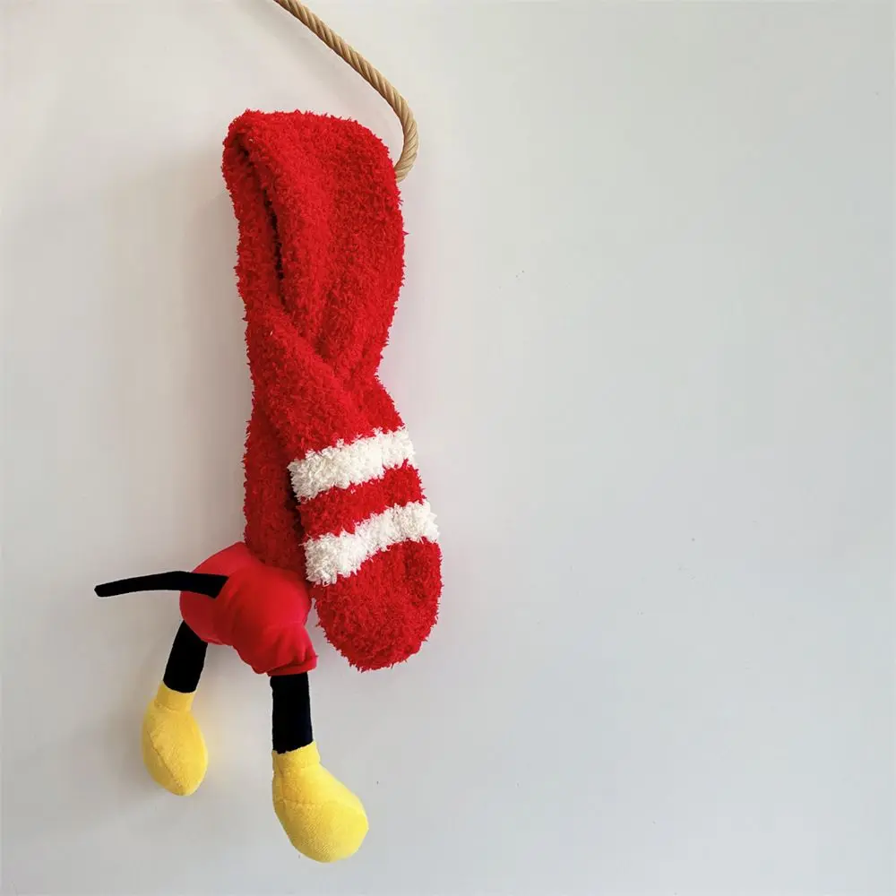 New Mickey Film and television merchandise two-dimensional Scarf Hat Set for Boys and Girls, Winter Outdoor Travel Warm Knit Hat