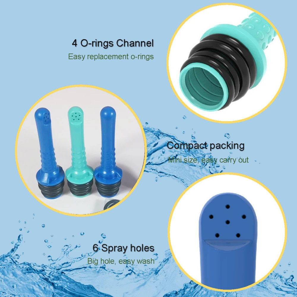 1/2Pcs Pack Portable Bidet Pipe for Toilet Universal Travel Bidet Compatible Plastic Bottle Clean Handheld Rinse machine