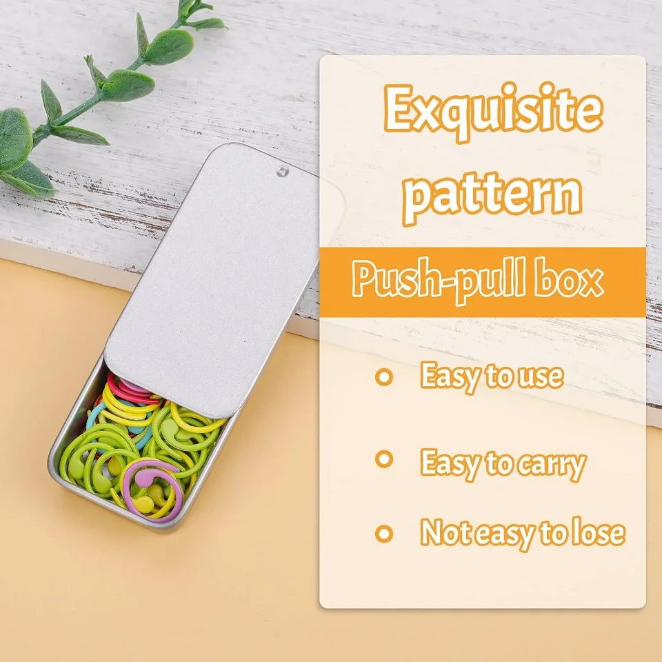 Crochet Kit Crochet Stitch Markers KRABALL Crochet Stitch Markers Kit Multiple shapes For Crocheting Clothing Tag DIY Craft Project Storage Box