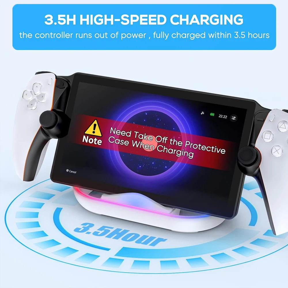 Charging Dock Station for Playstation Portal RGB