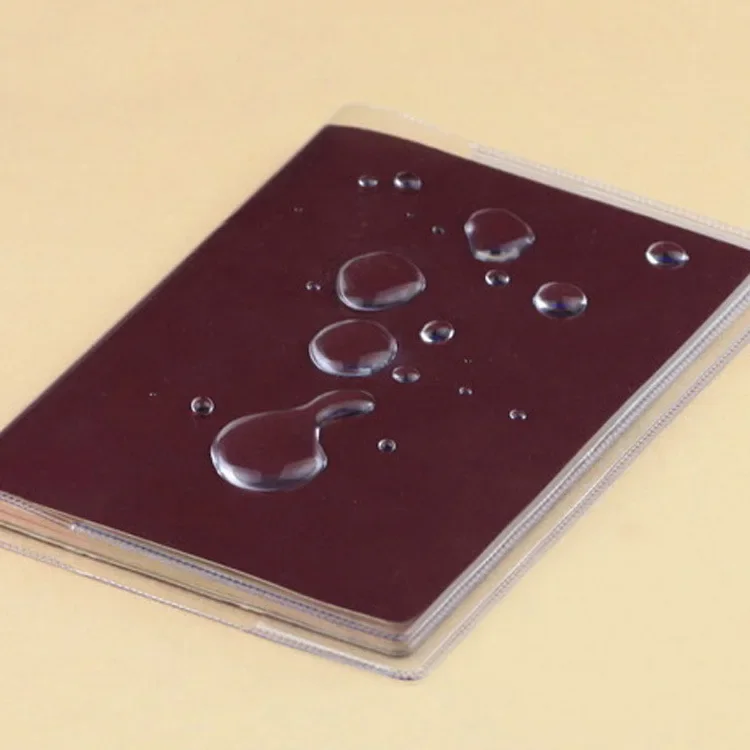 Transparent PVC Women Men Travel Passport Cover Bag Waterproof Protective Sleeve with ID credit Card Holder Bags passport cover