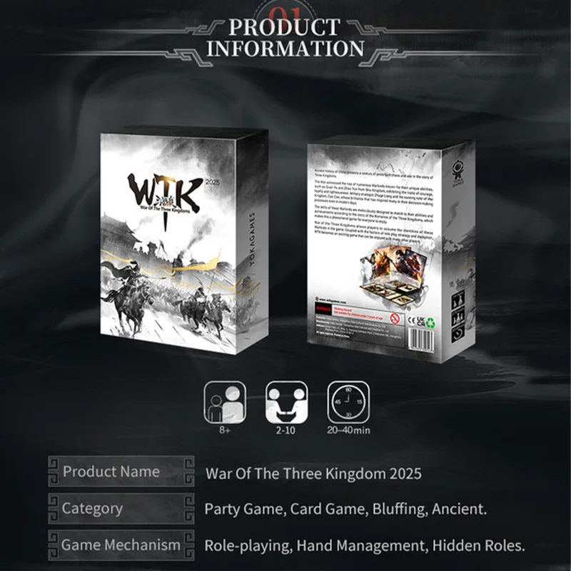 War Of The Three Kingdoms-Standard English Version and Expansion Pack Infinity Saga Historical Strategy Board Game