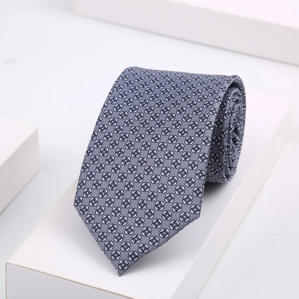 Hochwertige Klassische Herren-Krawatte 8cm Weich Glatt Grün Rot Farbenfrohe Paisley-Blumen-Punkte-Krawatte Täglicher Gebrauch Business-Accessoires – Detail 8