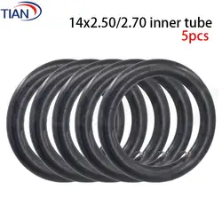 Enhanced Electric Bicycle Inner Tube - 14 - Inch with Curved Valve (5 pcs)
