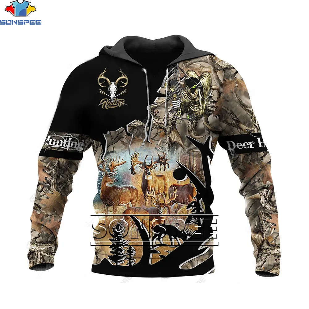

SONSPEE 3D Print Hoodies Men New Fun Forest Camouflage Sweatshirt Male Hooded Sweater Hunting Pullover Unisex Oversized Hoody