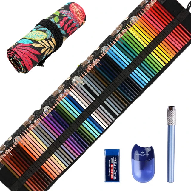 Oramile Colored Pencils Premium Artist Colored Pencil Set Handmade Canvas  Pencil - AliExpress