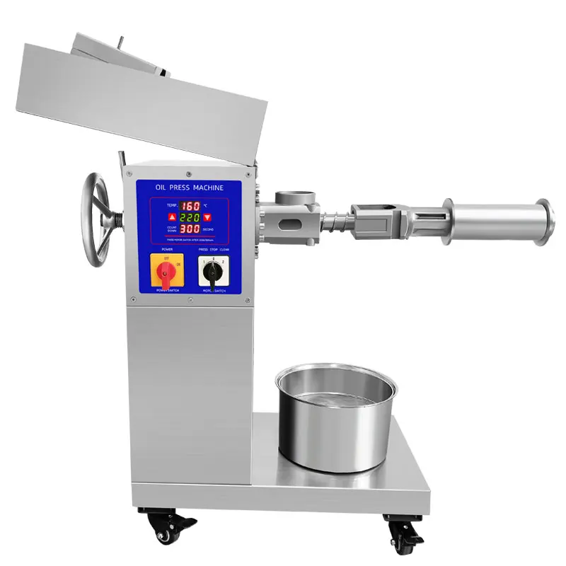 Luzrise 1500W Oil Press Machine Organic Oil Maker Auto Oil Extractor  Expeller (LCD Touch Screen, Cold& Hot Press, Intelligent Control, 6 Levels  of