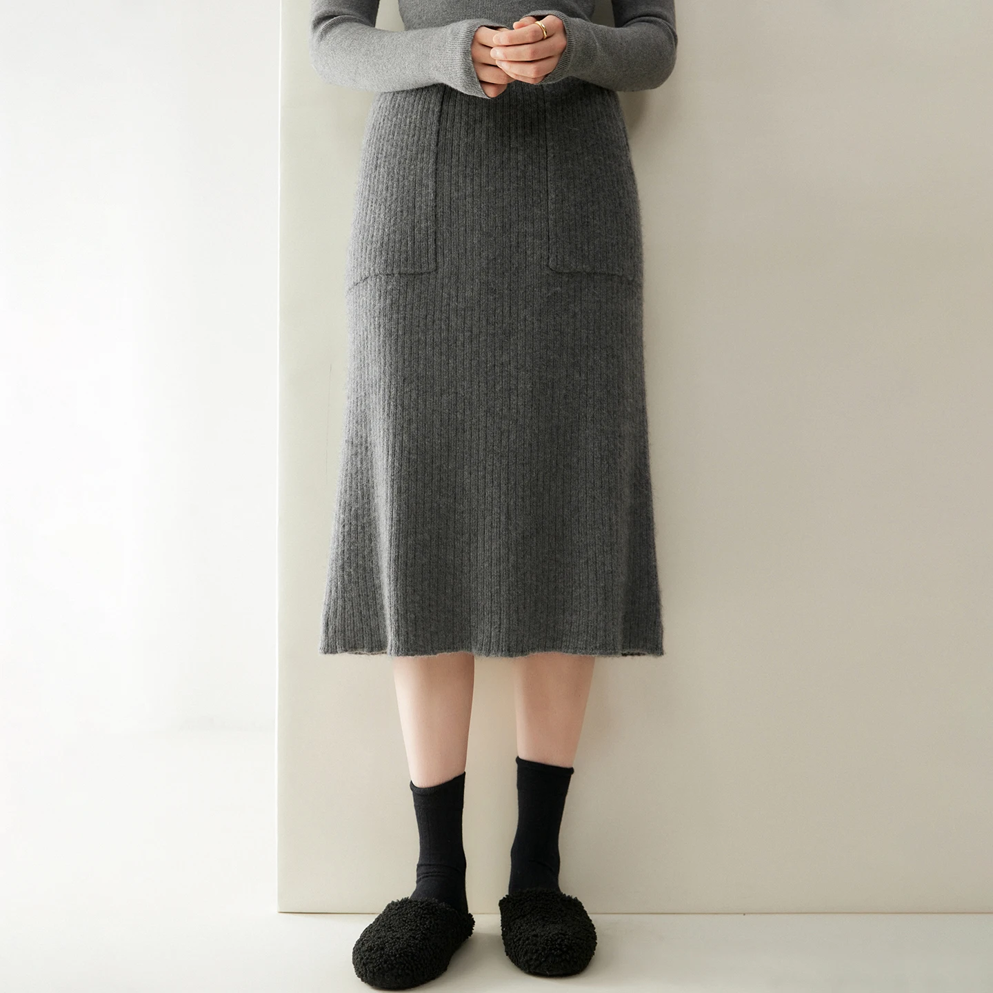 Cashmere Skirt Winter Style