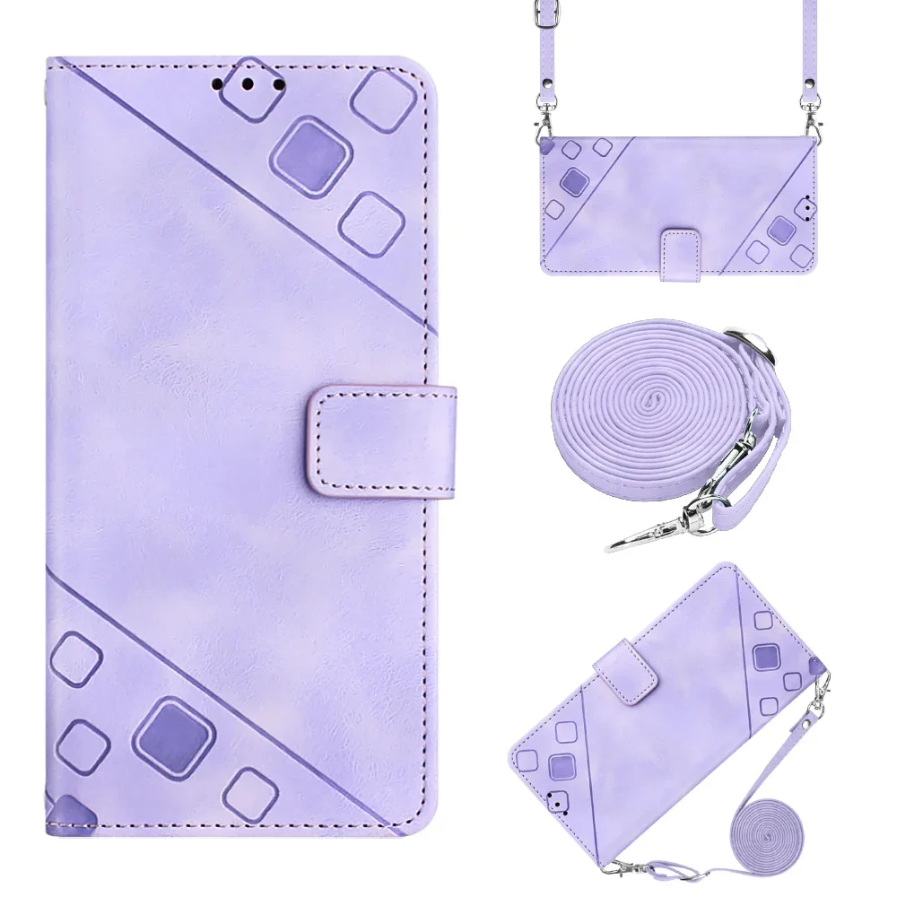 Per Zte Libero 5G Iii Flip Custodie Per Telefoni Vintage Su Blade A52 A72 5G Custodia Lolita Starry Sky Plaid Wallet Exotic Protect Cover
