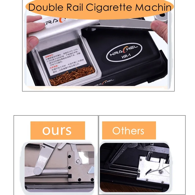 R & R-máquina de liar cigarrillos de acero inoxidable, rodillo de llenado  de tabaco con manivela manual, accesorios para fumar, 5,5/6,5/8mm -  AliExpress