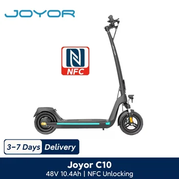 JOYOR C10 Monopattino elettrico 500W E-scooter pieghevole da 10 pollici con batteria 48V 10,4Ah 25 km/h