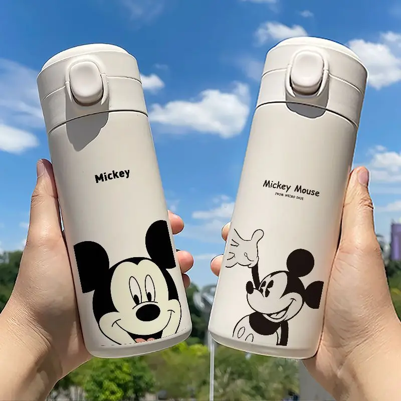Disney Cup Mickey Minnie Mouse Thermos Cup Childen Cartoon Water Cup