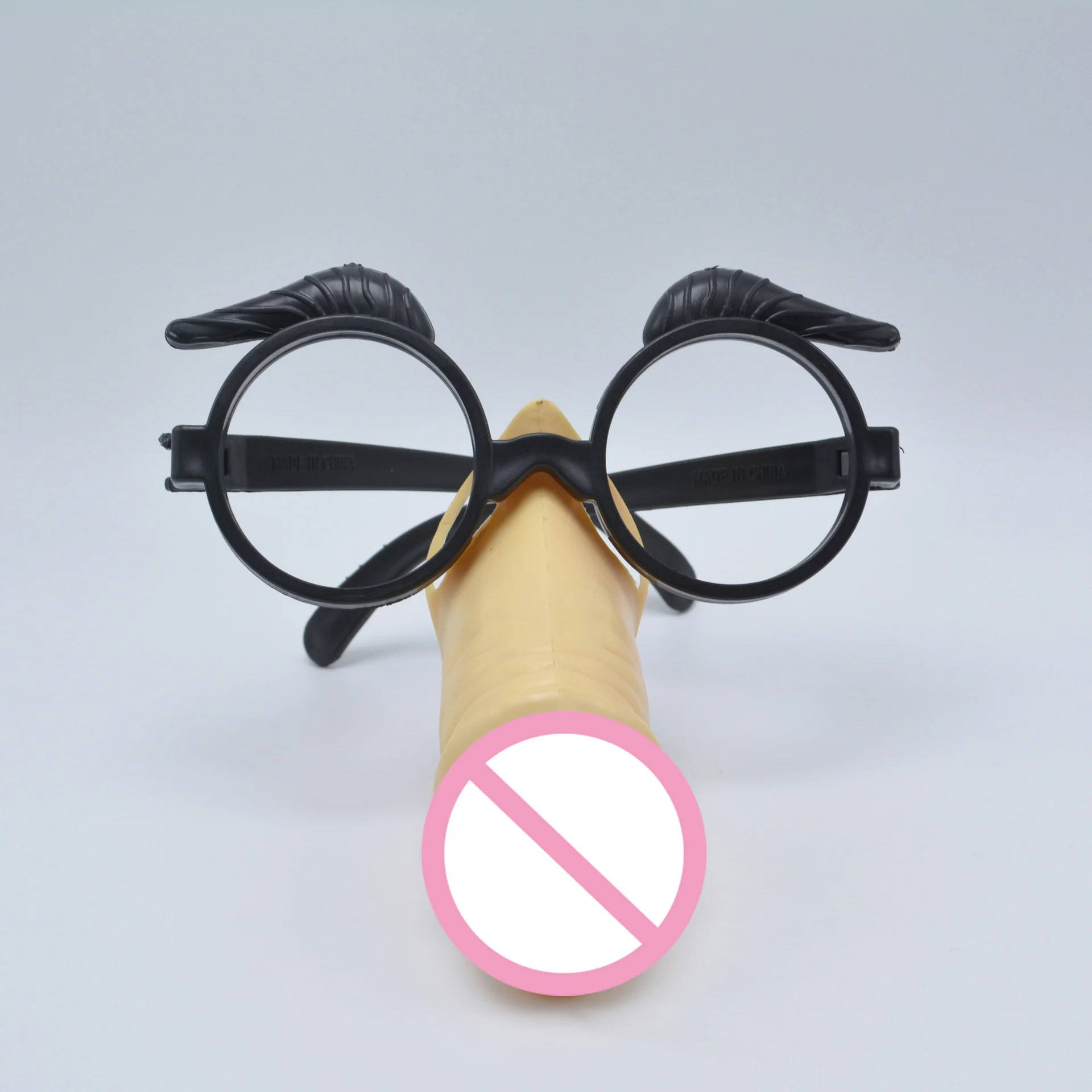 Novelty Long Nose Party Glasses Funny Halloween Decoration Props Mask Bachelorette Party Decoration Supplies Penis Glasses