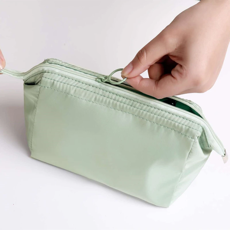 Women Zipper Cosmetic Bag Solid Color Female Makeup Bag Travel Toiletry Beauty Makeup Bags Organizer Bolsos De Maquillaje Travel 4