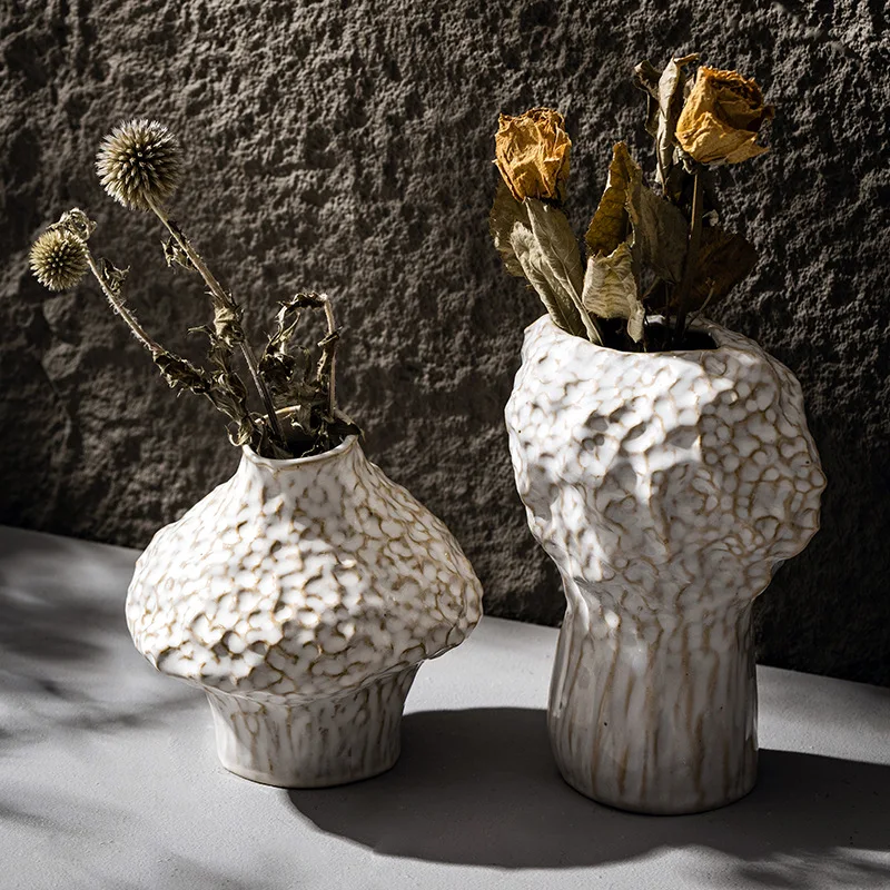 CAPIRON Nordic Ceramic Vase Pampas Grass Dried Flower Home Decoration Accessories Living Room Table Bookcase Porch Decor Bedroom 3