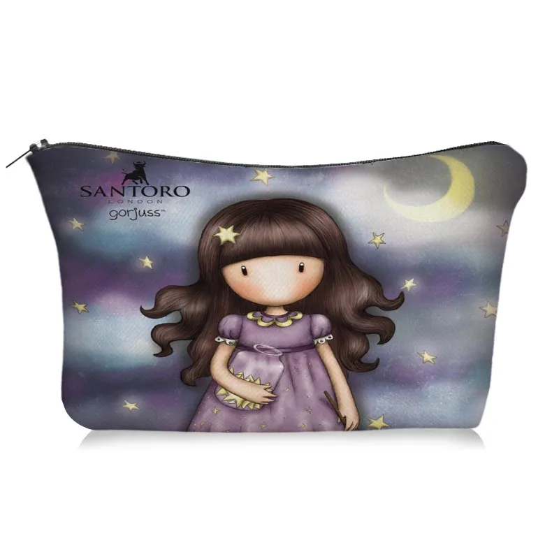 

Santoros-Gorjuss Makeup Pencil Case Gift for Girls Stationery Supplies Storage Bags Travel Toiletry Pouch